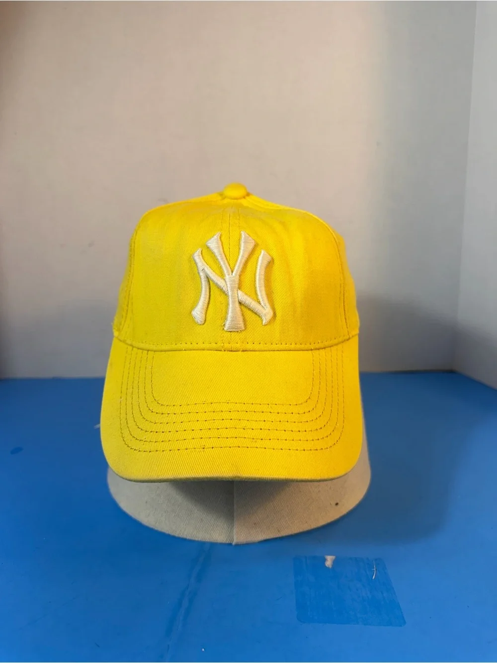 Yellow Kids Baseball Cap with White NY Logo